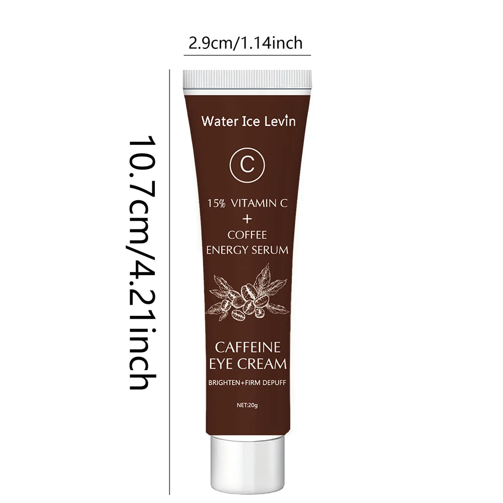Caffeine Eye Cream with 15% Vitamin C to Lighten dark circles and Tighten Skin Instant Eye Repair Essence Women's Eye Care