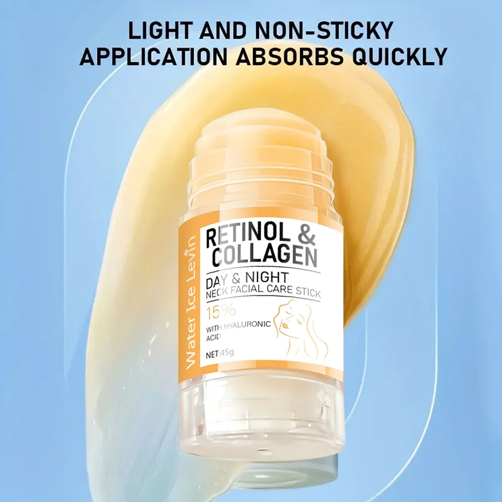 Retinol and Collagen Facial Neck Cream, Lifting Neck, Firming and Moisturizing Skin, Powerful Moisturizing Neck and Facial Skin, Brightening Neck Texture