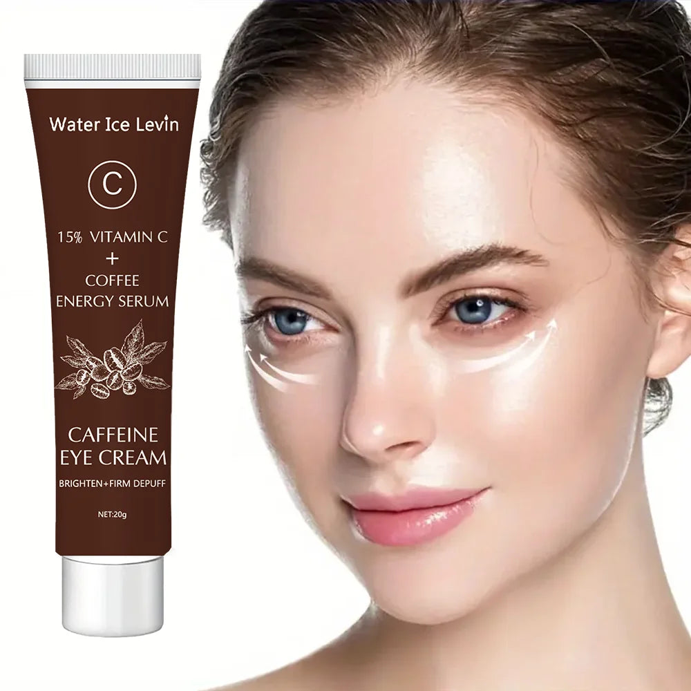 Caffeine Eye Cream with 15% Vitamin C to Lighten dark circles and Tighten Skin Instant Eye Repair Essence Women's Eye Care