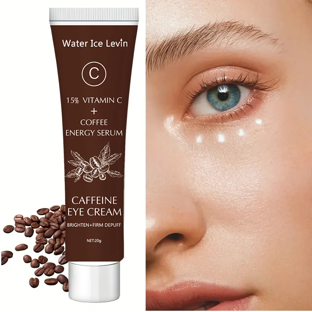 Caffeine Eye Cream with 15% Vitamin C to Lighten dark circles and Tighten Skin Instant Eye Repair Essence Women's Eye Care