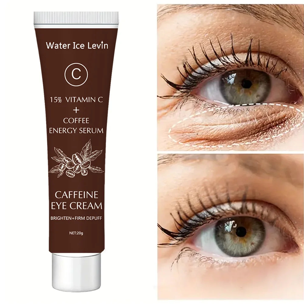 Caffeine Eye Cream with 15% Vitamin C to Lighten dark circles and Tighten Skin Instant Eye Repair Essence Women's Eye Care